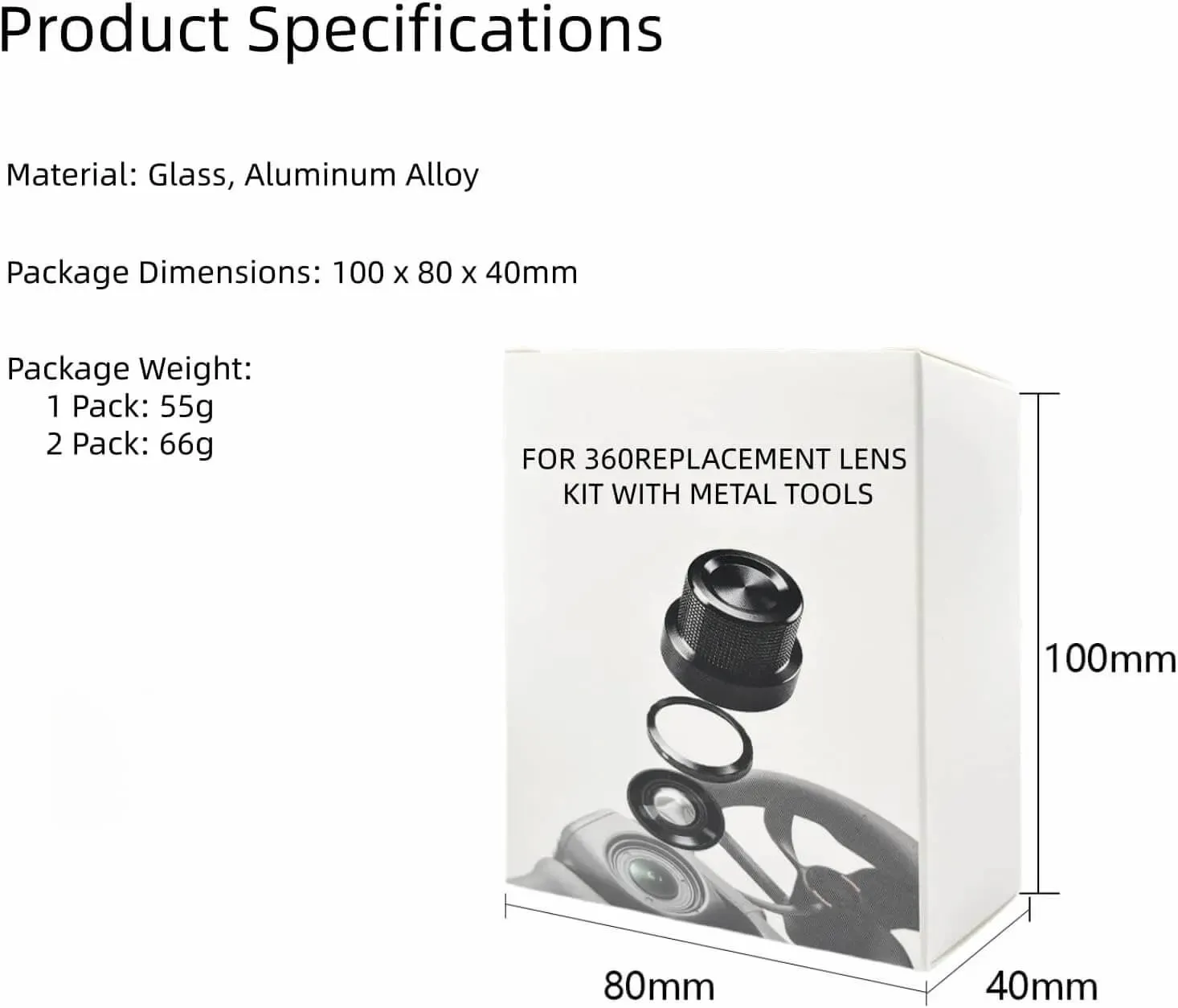 Replacement Lens Kit for DJI Avata 360