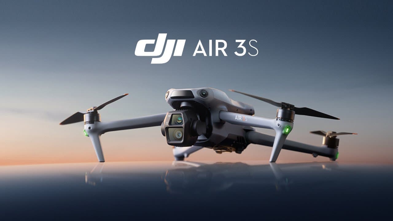 Meet DJI Air 3S, With a 1-inch CMOS primary camera and a 70mm medium tele camera, each boasting up to 14 stops of dynamic range and 4K/60fps HDR video capability, the Air 3S effortlessly captures landscapes, portraits, and more in stunning detail.