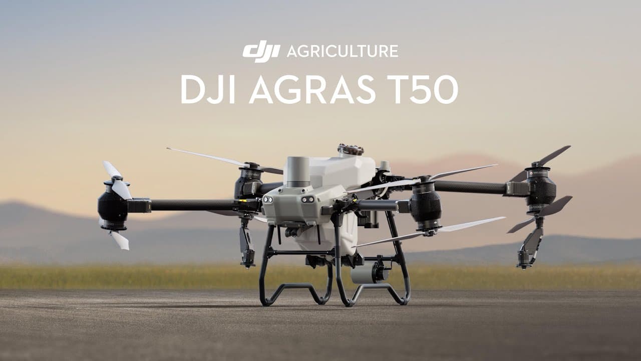 Explore the capabilities of DJI Agras T50, from high-efficiency crop spraying and fertilizer spreading to intelligent terrain following, automated route planning, and precision agriculture workflows.