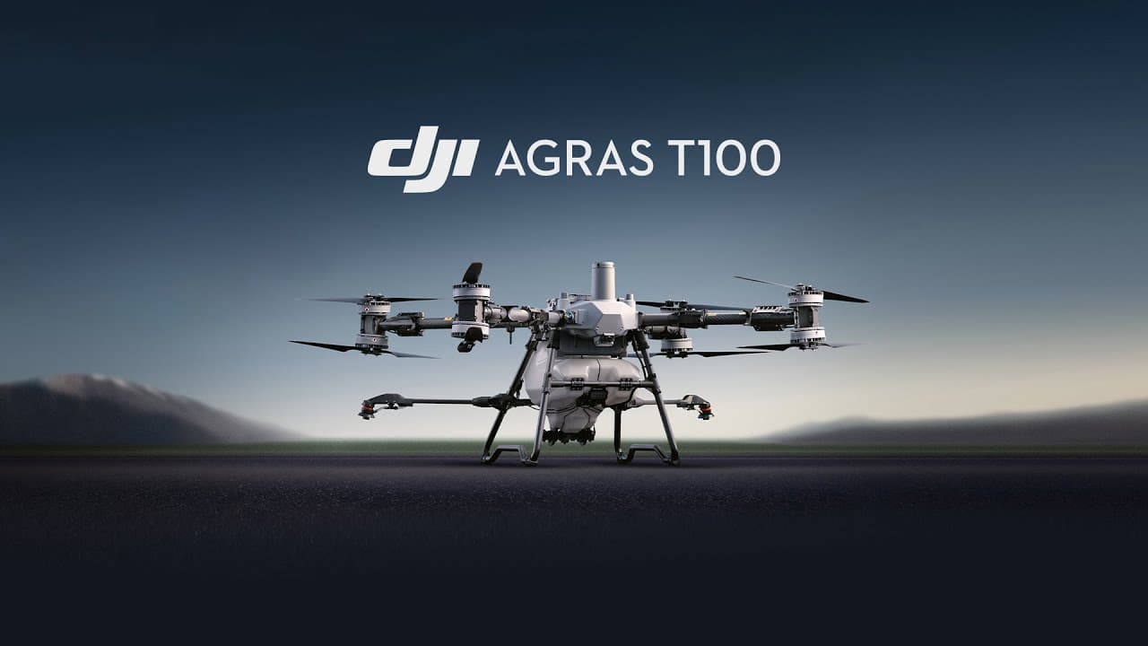 DJI Agras T100 – The Future of Industrial Farming Starts Now.