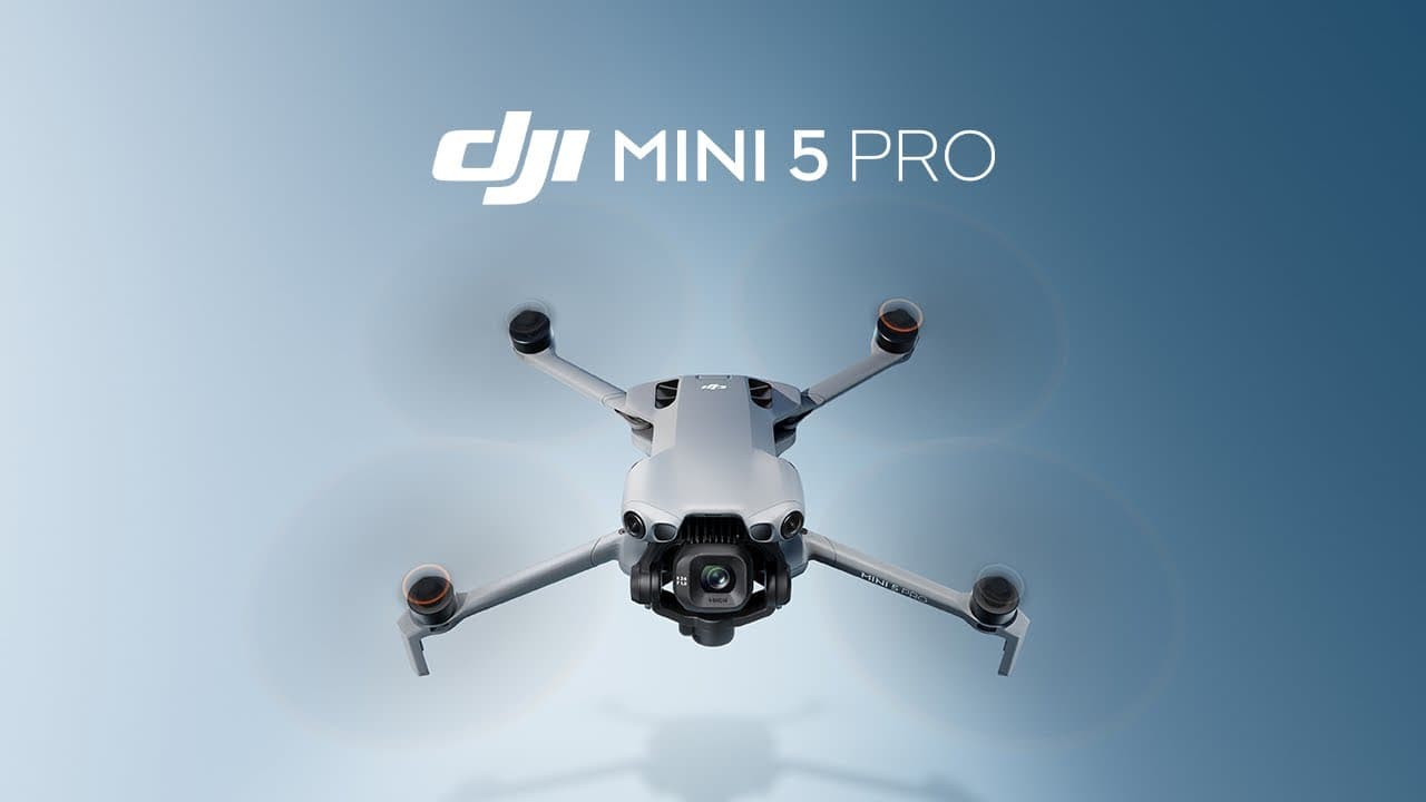 DJI Mini 5 Pro: Pro in Mini - 1-inch CMOS, Nightscape Omnidirectional Sensing, 4K/60 HDR Video, Up to 52-min Flight.